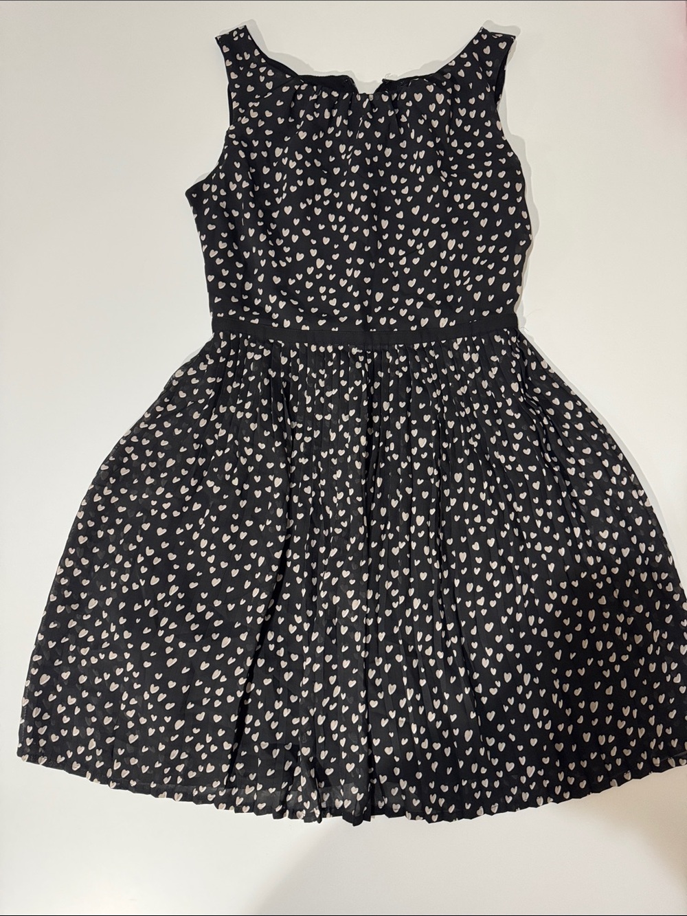 GAP Black Dress with White Heart Print
